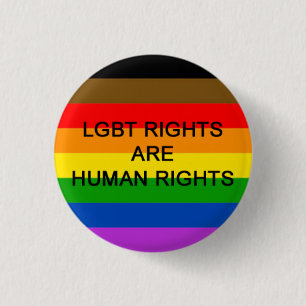 LGBT-rättigheter är mänsklig rättighetemblem ( Knapp
