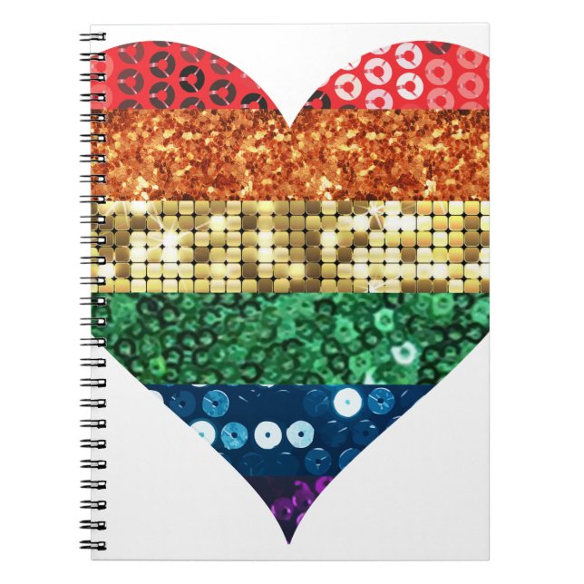 lgbt-regnbåge anteckningsbok (Framsidan)