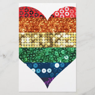 lgbt-regnbåge brevpapper