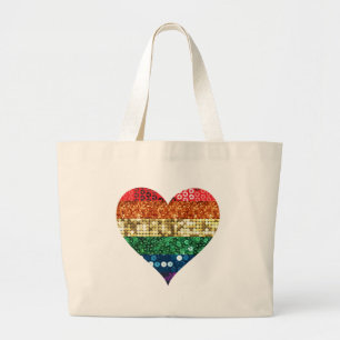 lgbt-regnbåge jumbo tygkasse