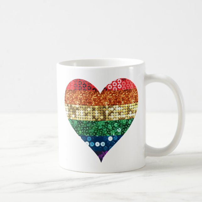 lgbt-regnbåge kaffemugg (Höger)