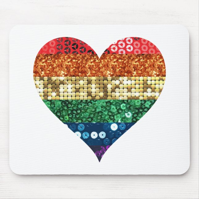 lgbt-regnbåge musmatta (Framsidan)