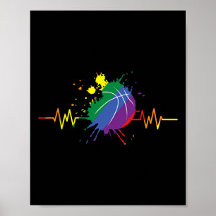 Lgbt regnbåge sketll hjärtslag gay lesbisk stolthe poster