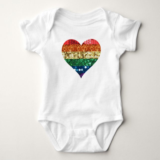 lgbt-regnbåge t-shirt (Framsida)
