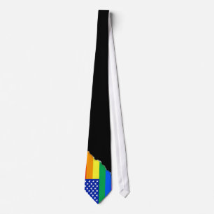 LGBT-regnbågeamerikanska flaggan Slips