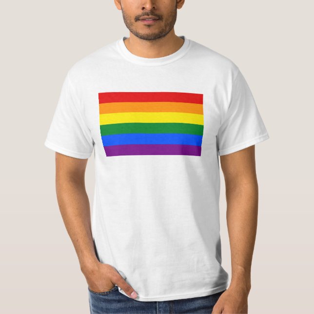 LGBT-regnbågeflagga T Shirt (Framsida)