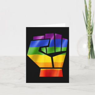 Lgbt Resistent Pride Lesbisk Gay Biual Transgender Kort