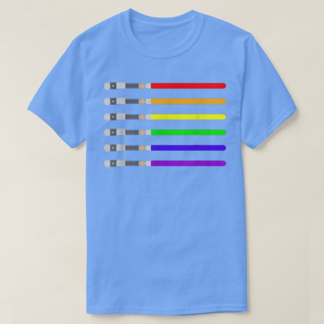 LGBT Saber Sword Pride Movie Series T  Shirt (Design framsida)