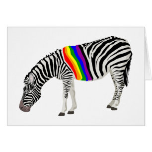LGBT-sebra Hälsningskort