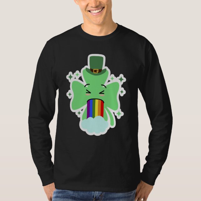 LGBT Shamrock Drinking St Patricks Paddys Day Team T Shirt (Framsida)