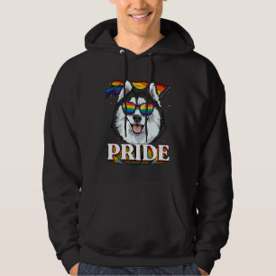 Lgbt Siberian husky Gay pride Lgbtq Rainbow Flagga Hoodie