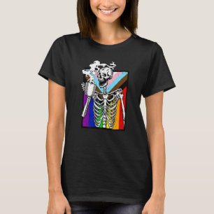 Lgbt Skeleton Drink Coffee Gay Transger Lgbtq Prid T Shirt