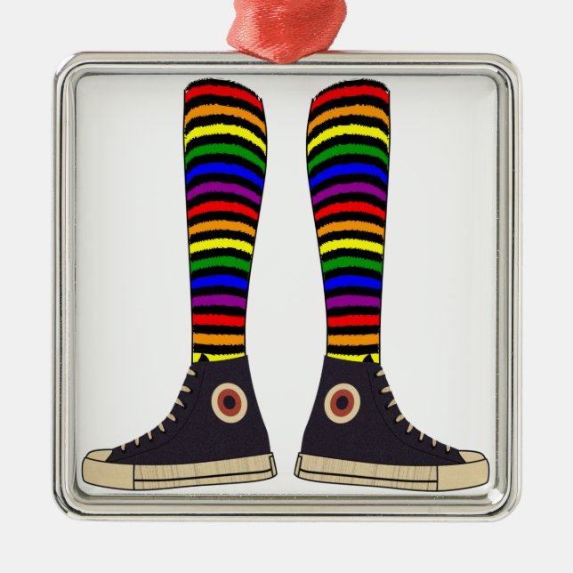 LGBT-sockor Julgransprydnad Metall (Framsidan)