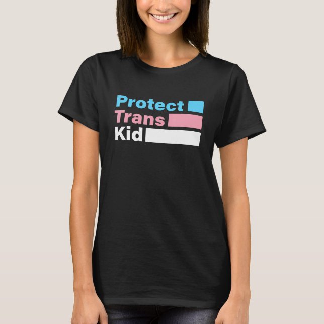 Lgbt-stöd för att skydda Trans Kid LGbt-Pridet T Shirt (Framsida)