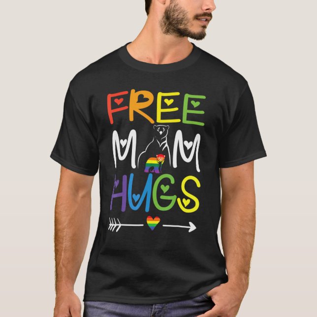 Lgbt-stöd för Idea Rainbow Lgbt Pride månad T Shirt (Framsida)