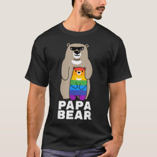 Lgbt Stolt Pappa Björn Stolt Pappa Lgbt Pride T Shirt