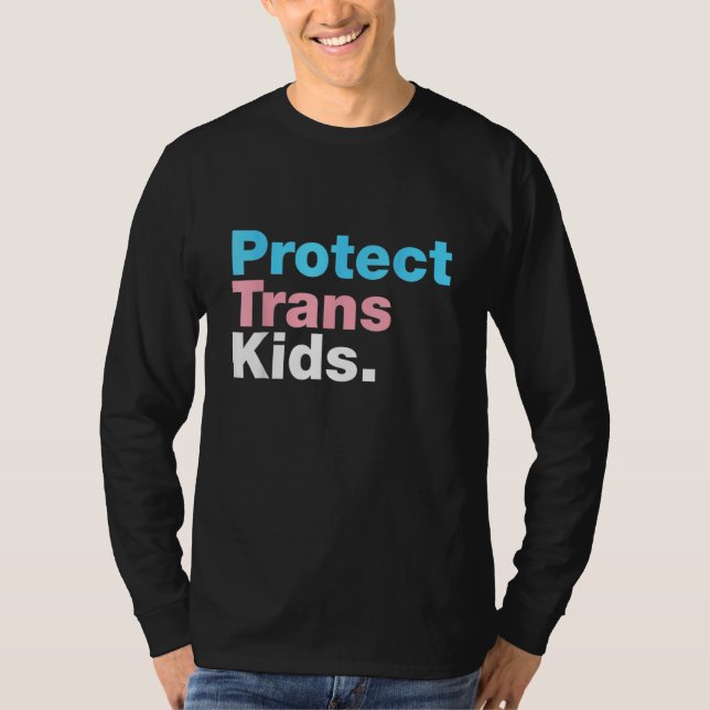 LGBT Support Protect Trans Kid LGBT Pride T Shirt (Framsida)