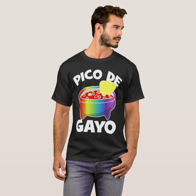 LGBT-T-tröja - Pico de Gayo T-shirt (Hel framsida)