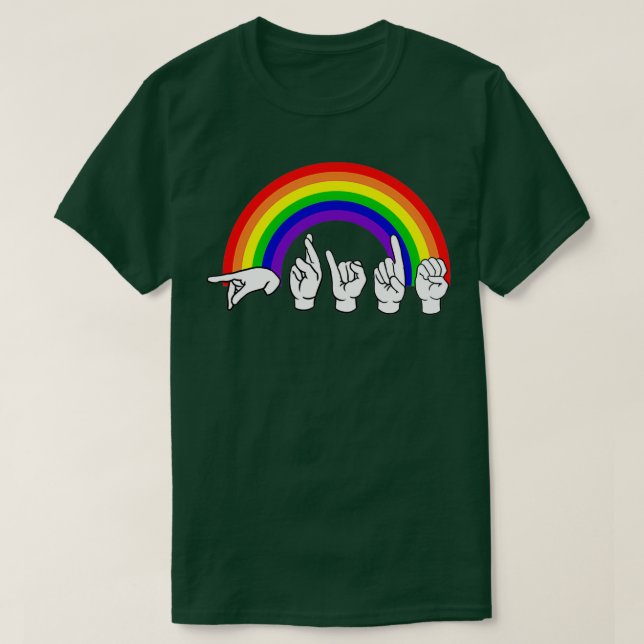 LGBT-teckenspråk T Shirt (Design framsida)