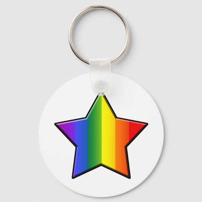 LGBT Toppen Star Nyckelring (Framsida)