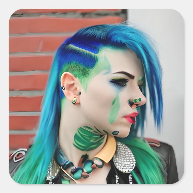 LGBT Trans Man Fyrkantigt Klistermärke (Framsida)