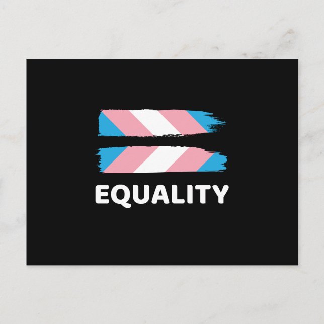 LGBT Transgender Meddelande Vykort (Framsida)
