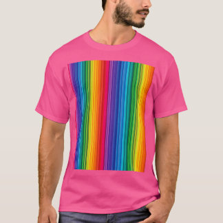 LGBT tunn, subtil lodrät av modernt regnbåge T Shirt