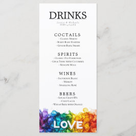 🌈 LGBT + underbar text som är målad med Kärlek br Meny