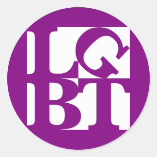 LGBT Vit popprunda etikett