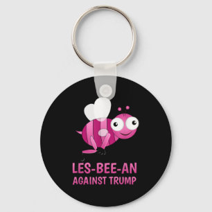 Lgbt Vs Donald Trump Gay pride Les-bee an Against Nyckelring