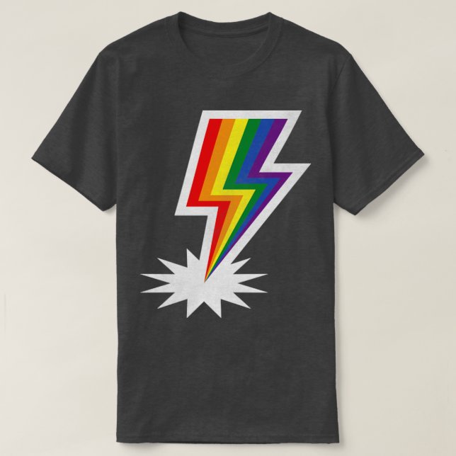 LGBTIQ-blixt T Shirt (Design framsida)