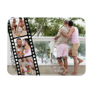 LGBTQ 4 FOTO-filmremsa Spara datum Magnet