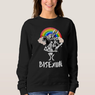 Lgbtq Alice i Wonderland White Rabbit Bisexual T Shirt