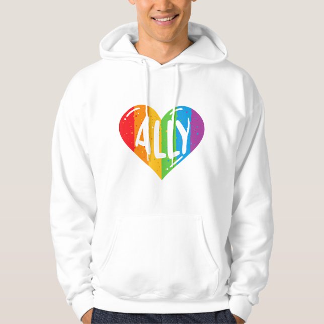 Lgbtq Ally for Gay pride Manar Women Children Hoodie (Framsida)
