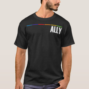 LGBTQ Ally Proud Lesbisk Gay Bisexual Transgender  T Shirt