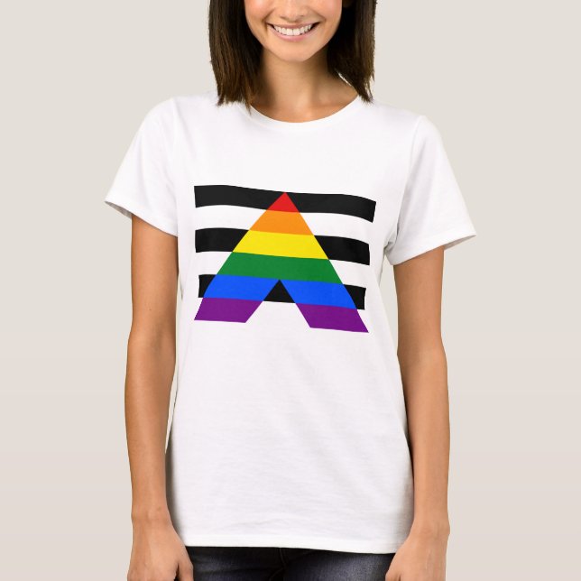 LGBTQ Ally, stödja dina vänner och din familj T Shirt (Framsida)