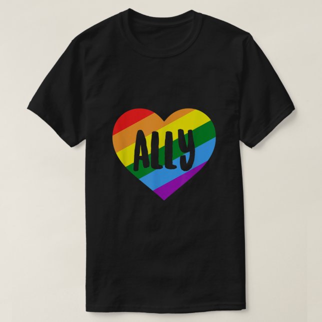 LGBTQ Ally  T Shirt (Design framsida)