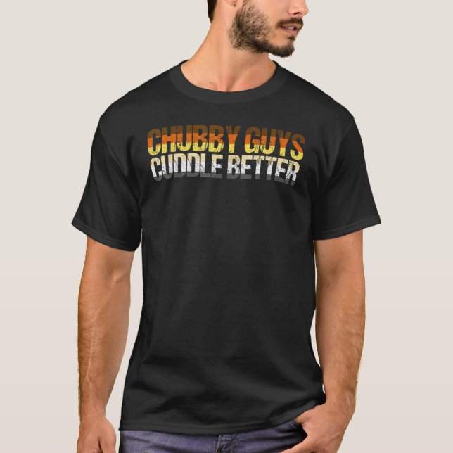 Lgbtq Awareness Rainbow Gay Pride Chubby Guys Cudd T Shirt (Framsida)
