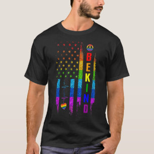 Lgbtq Be om Gay pride Lgbt Rainbow American Flagga T Shirt