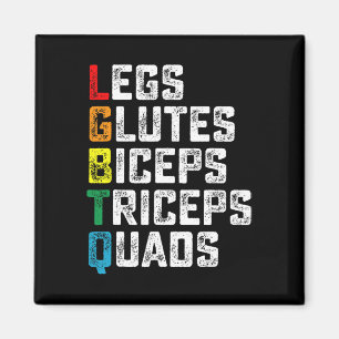 Lgbtq Ben Glutes Biceps Triceps Quads Funny Gym G Magnet