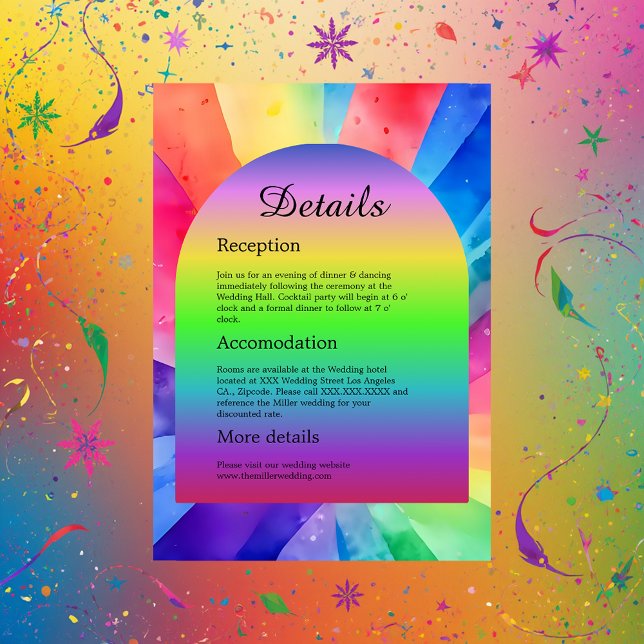 lgbtq bisexual bröllop tilläggskort (Skapare uppladdad)