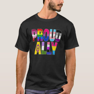 LGBTQ Black Pride Proud Ally Lesbisk Gay Bi Trans T Shirt