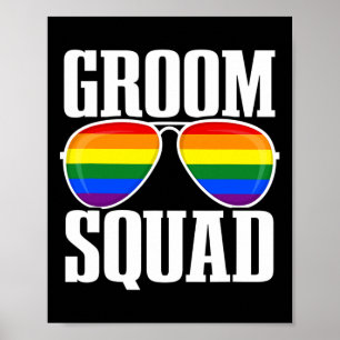 Lgbtq Bröllop - Gay pride Flagga - Proud Groom - G Poster