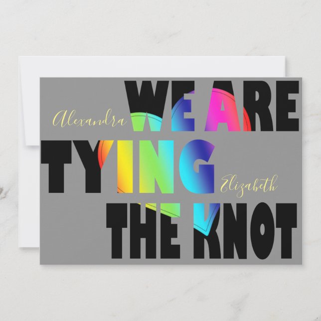 LGBTQ Bröllop Spara Datumet (Framsida)