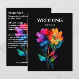 🌈 LGBTQ Bröllopsdetaljer Petals & Pride Tilläggskort