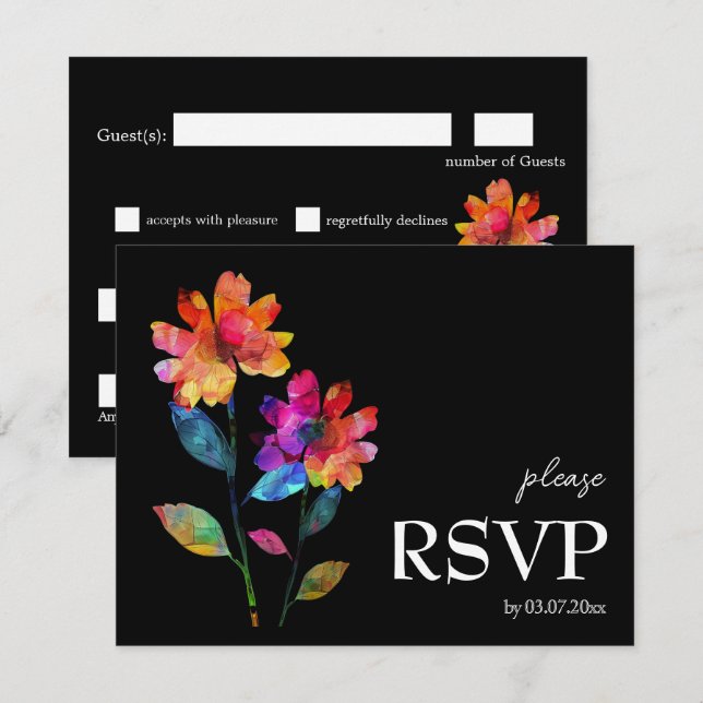 🌈 LGBTQ Budget Dietary choice  Petals & Pride  OSA Kort (Fram/baksida)