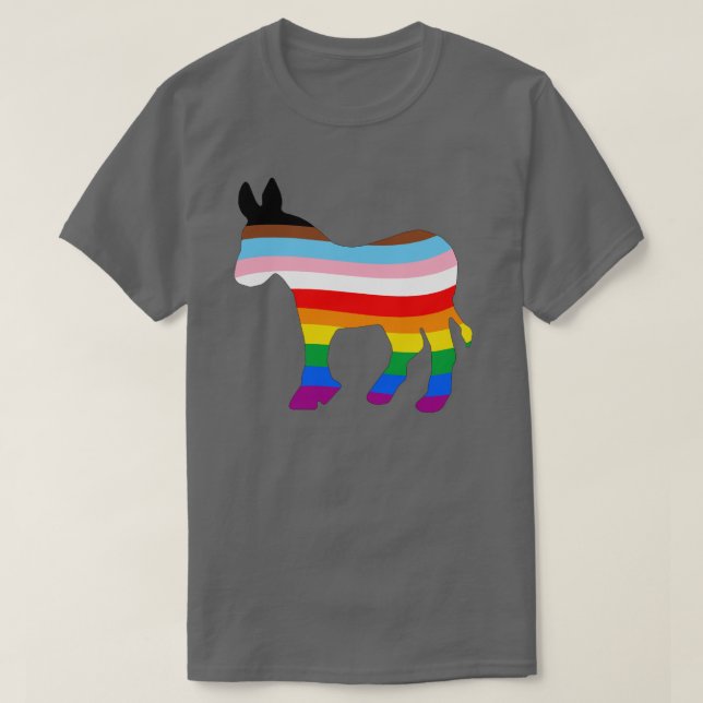 LGBTQ-demokrat T Shirt (Design framsida)