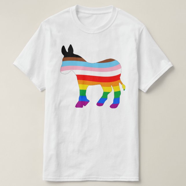 LGBTQ-demokrat T Shirt (Design framsida)