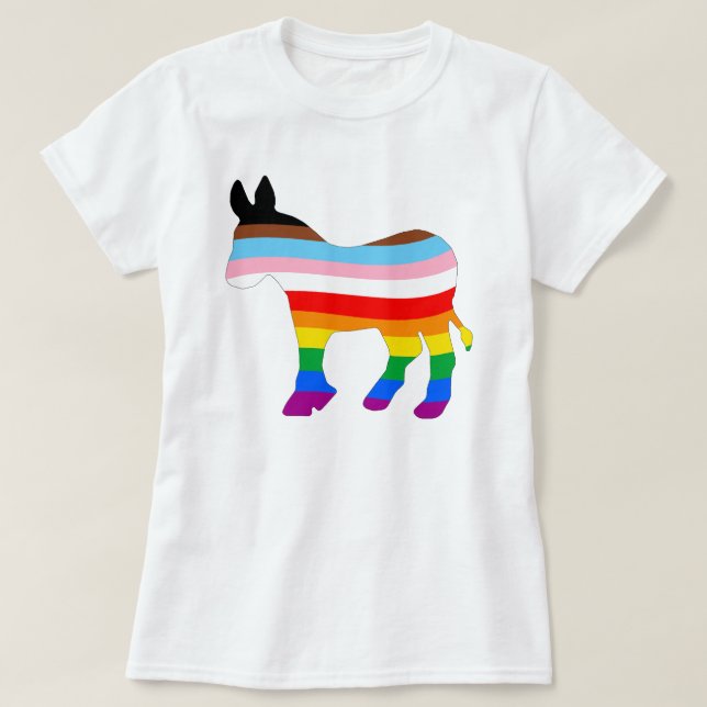 LGBTQ-demokrat T Shirt (Design framsida)