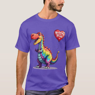 LGBTQ Dino-anslutning med Pride T Shirt